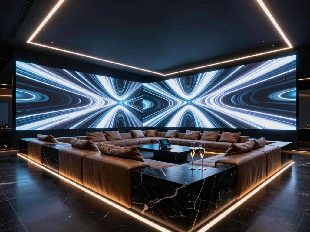 깨끗하고 모던한 감각의 내부 복도 및 로비